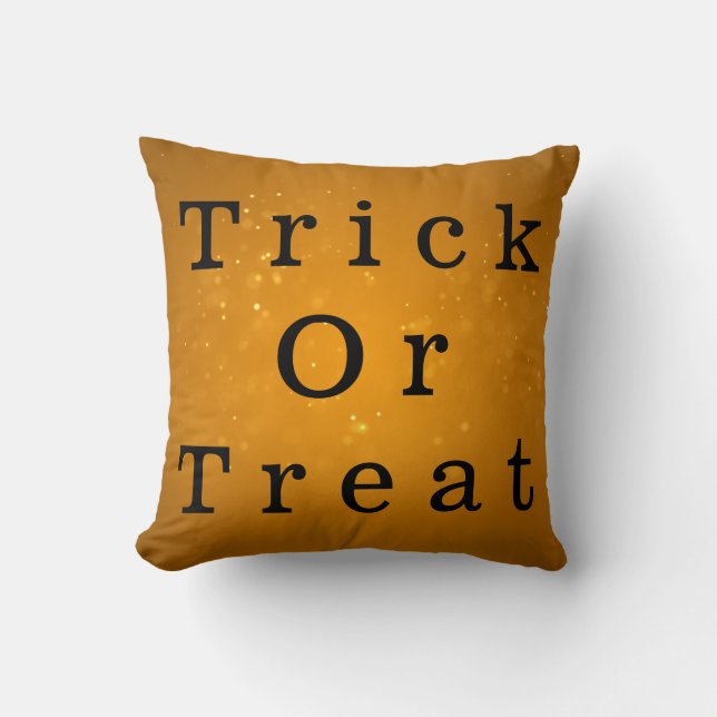 Halloween Trick oder Treat Fall Decke Kissen Kisse (Vorderseite)