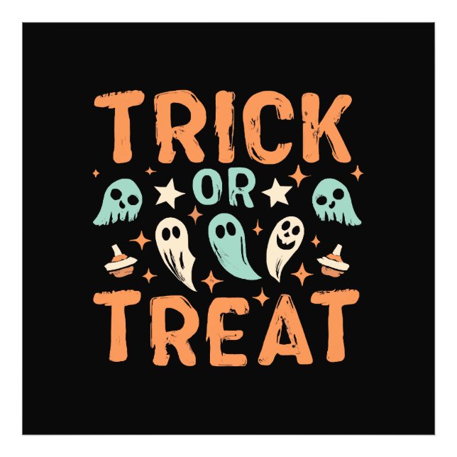 Halloween Trick oder Treat Fotodruck (Vorne)