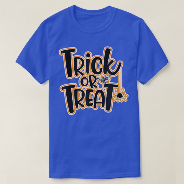 Halloween Trick oder Treat Fun Spider T-Shirt (Design vorne)