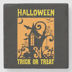 Halloween Trick oder Treat Geburtstag Steinuntersetzer