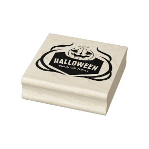 Halloween Trick oder Treat Gummistempel