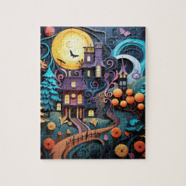 Halloween Trick oder Treat Houses Puzzle