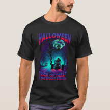 Halloween Trick oder Treat in der spöttischen Stra