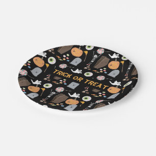 Halloween Trick oder Treat Kids Halloween-Party Pappteller