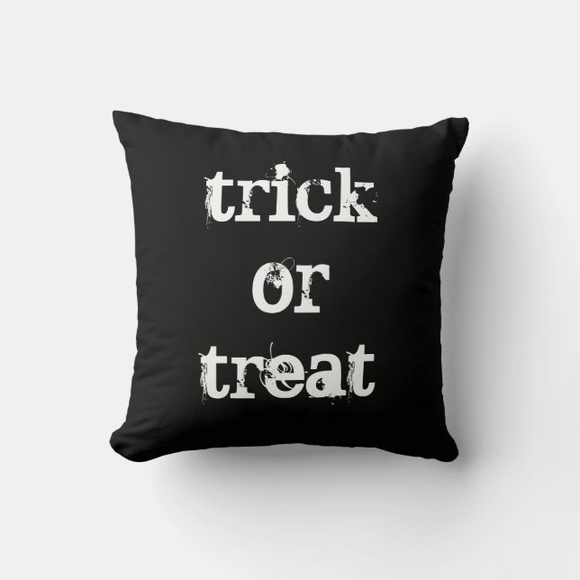 Halloween Trick oder Treat Kissen (Vorderseite)