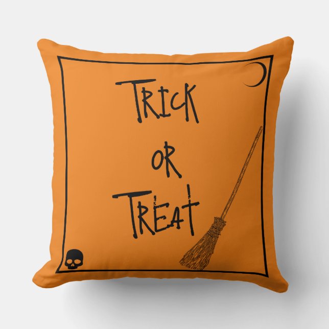 Halloween Trick oder Treat Kissen (Vorderseite)