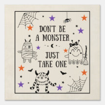 Halloween Trick oder Treat nehmen Sie nur eine Por