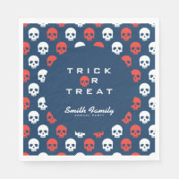 Halloween Trick oder Treat Niedliche Schädel.