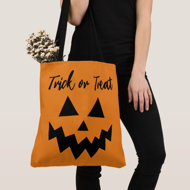 Halloween Trick oder Treat Orange Pumpkin Face (Von Nahem)