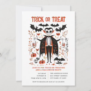 Halloween-Trick oder Treat-Party Einladung