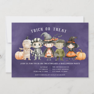 Halloween-Trick oder Treat-Party Einladung