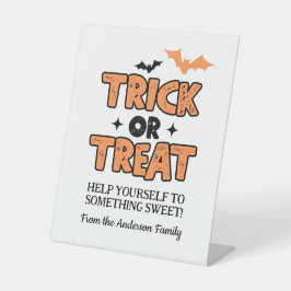 Halloween Trick oder Treat Party Table Sign Sockelschild
