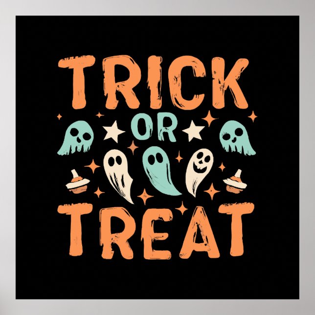 Halloween Trick oder Treat Poster (Vorne)
