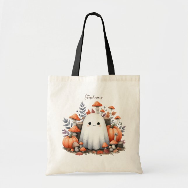 Halloween Trick oder Treat Shoulder Tote Bag Tragetasche (Vorne)