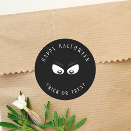 Halloween Trick oder Treat Spooky Ghost Niedliche Runder Aufkleber