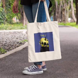 Halloween Trick oder Treat Spuk House Hexenmond Tragetasche