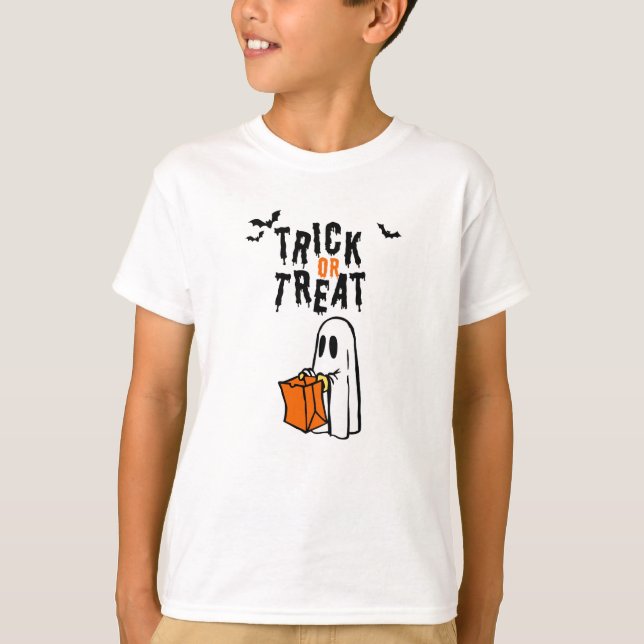 Halloween Trick oder Treat T-Shirt (Vorderseite)