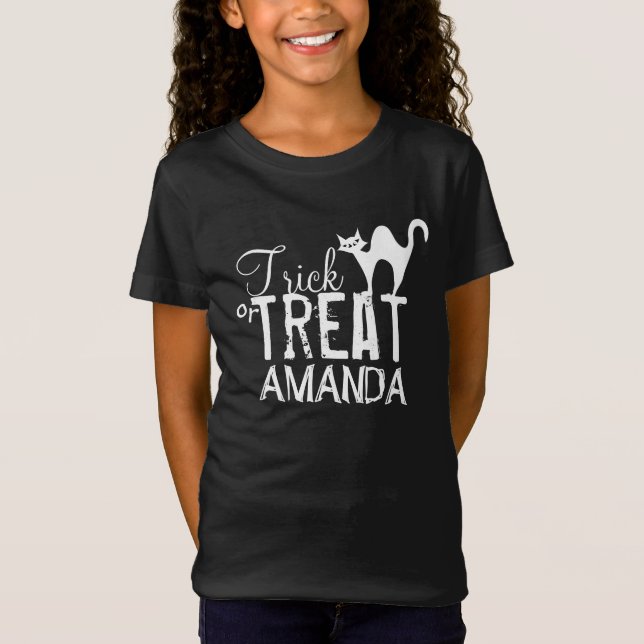 Halloween Trick oder Treat Whimsical Ghost Eyes Bo T-Shirt (Vorderseite)
