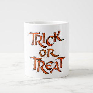 Halloween Trick oder Treat Words Jumbo-Tasse