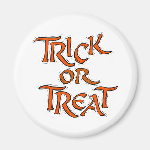 Halloween Trick oder Treat Words Magnet