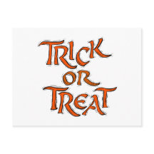 Halloween Trick oder Treat Words