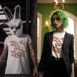Halloween Trick oder Treat Words Unisex T-Shirt