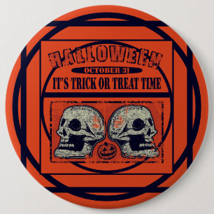 Halloween-Trick oder Treatzeit Button