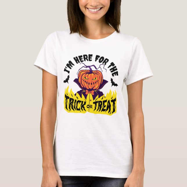 Halloween Trick oder Trick T-Shirt (Vorderseite)