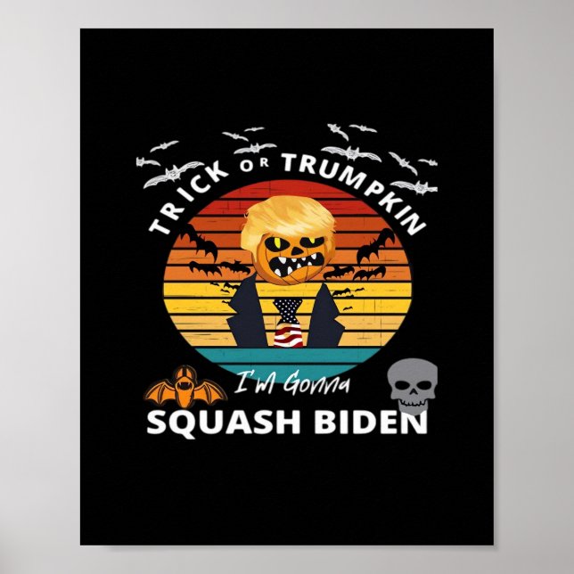 Halloween Trick oder Trumpkin Horror Kostüm Classi Poster (Vorne)