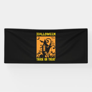 Halloween Trick Or Treat Birthday Banner