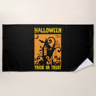Halloween Trick Or Treat Birthday Strandtuch