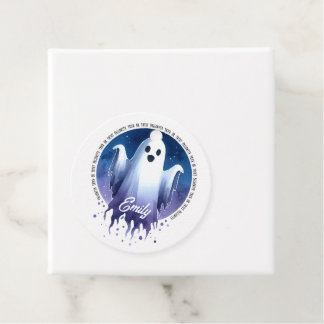 HALLOWEEN Trick Or Treat Geist bei Nacht Geschenkanhänger