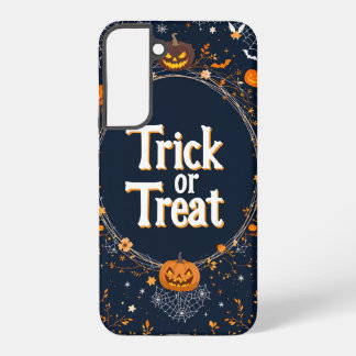 Halloween Trick or Treat Pumpkin Design Samsung Galaxy Hülle