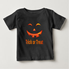 Halloween Trick or Treat Pumpkin Face Baby T-shirt