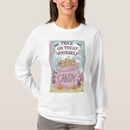 Halloween "Trick or Treat Yourself" T - Shirt Desi