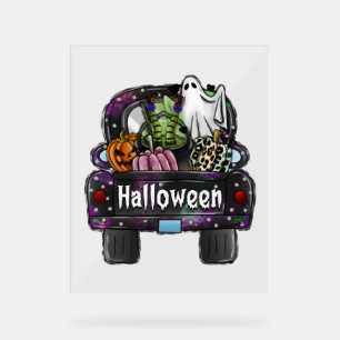 Halloween Truck Acrylschild