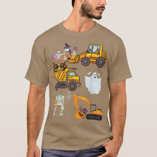 Halloween Truck Kranbau Pumpkin Jagd T-Shirt