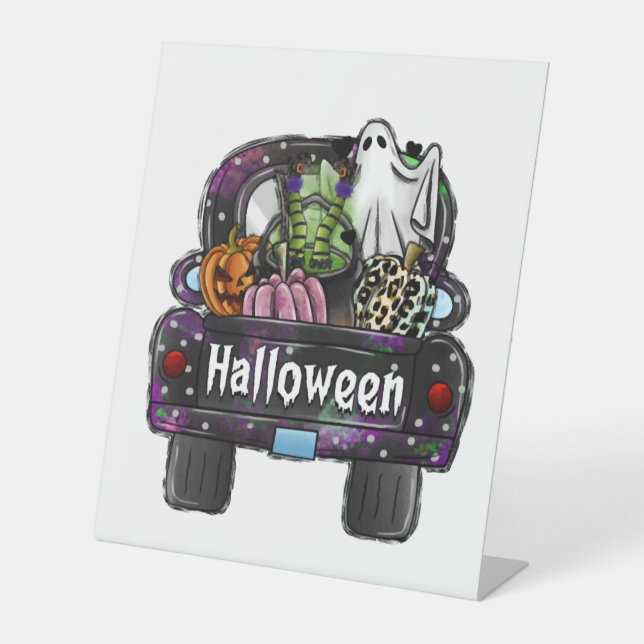Halloween Truck Sockelschild (Vorderseite)