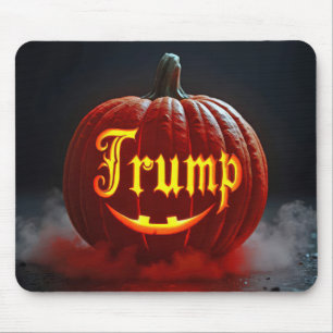 Halloween Trump Jack-o-lantern in Nebel Mousepad
