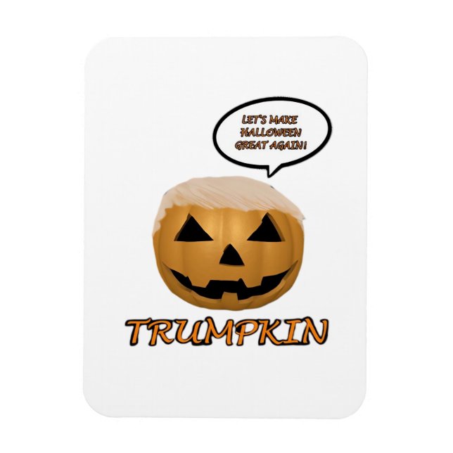 Halloween Trumpkin Angepasst Magnet (Vertikal)