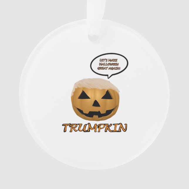 Halloween Trumpkin Angepasst Ornament (Vorderseite)
