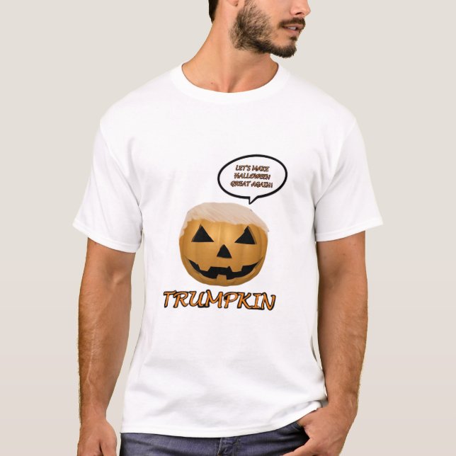 Halloween Trumpkin Angepasst T-Shirt (Vorderseite)