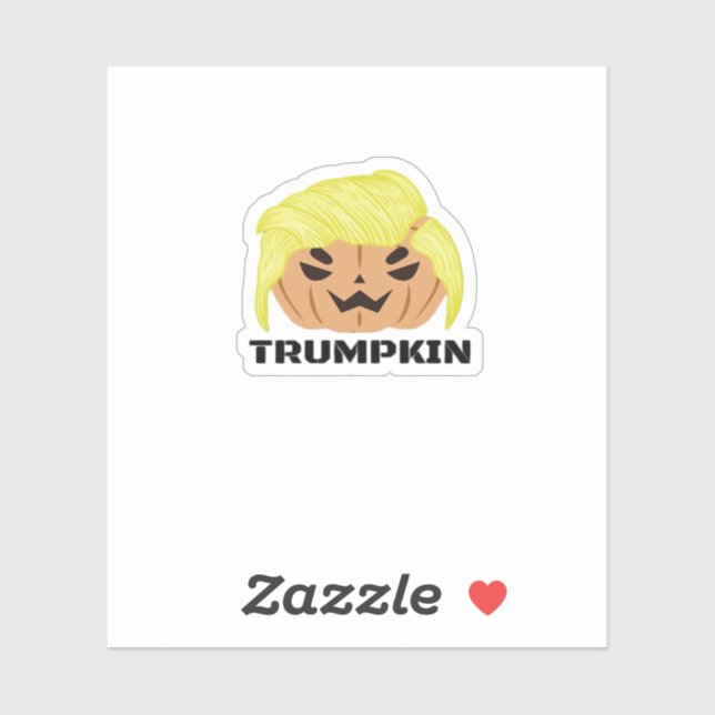 Halloween Trumpkin Classic Aufkleber (Blatt)