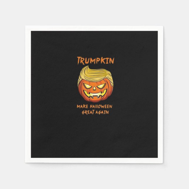 Halloween Trumpkin Classic Funny Serviette (Vorderseite)