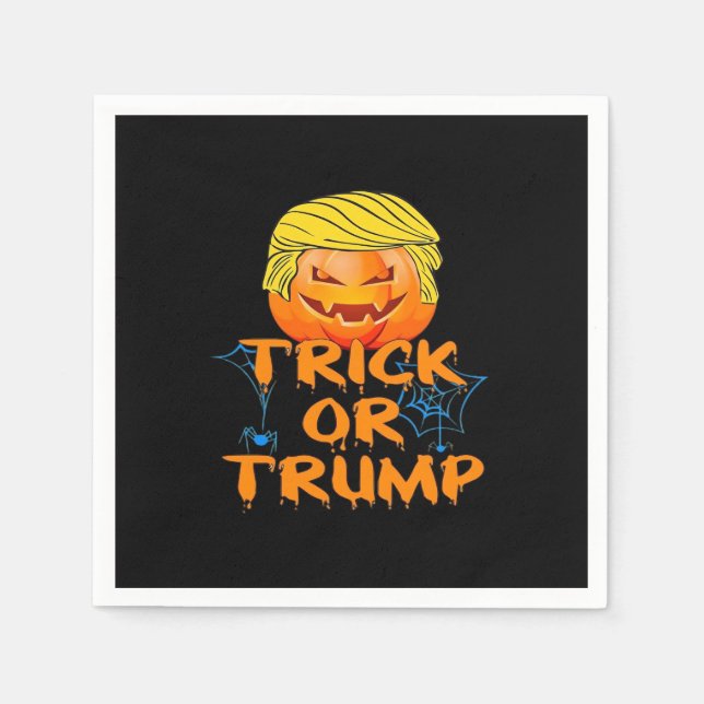 Halloween Trumpkin Classic Serviette (Vorderseite)