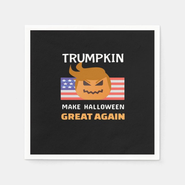Halloween Trumpkin Classic Serviette (Vorderseite)