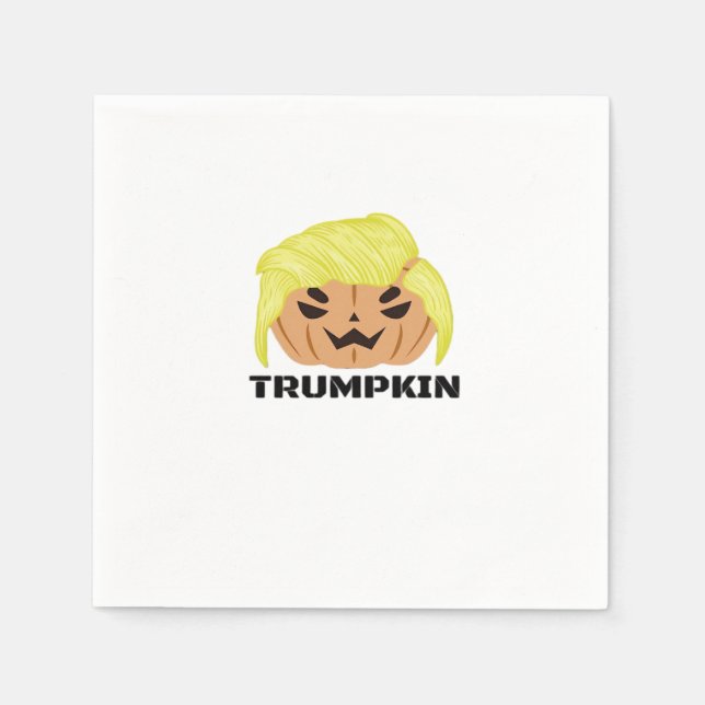 Halloween Trumpkin Classic Serviette (Vorderseite)
