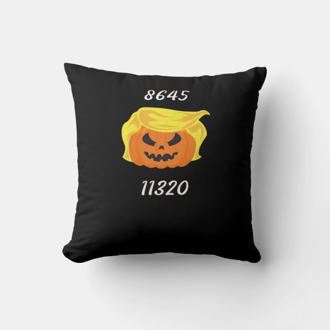 Halloween Trumpkin Design Kissen (Vorderseite)