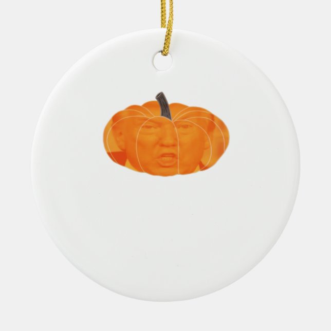 Halloween Trumpkin Extra Classic Keramik Ornament (Vorne)