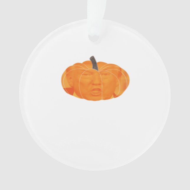 Halloween Trumpkin Extra Classic Ornament (Vorderseite)